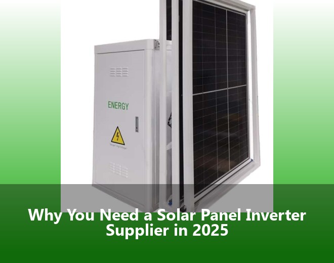 Why You Need a Solar Panel Inverter Supplier in 2025